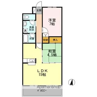 サニーコート暁【1階】の間取り