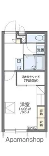 レオパレス希望【1階】の間取り