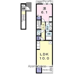 アビタシオンNⅢ【2階】の間取り