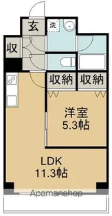 パークサイドレジデンス榴岡【11階】の間取り