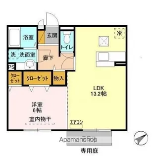 プラシード カーサⅠ【1階】の間取り