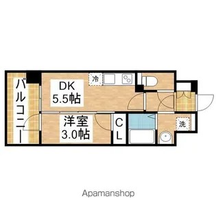 ルーエ今池【206号室】の間取り