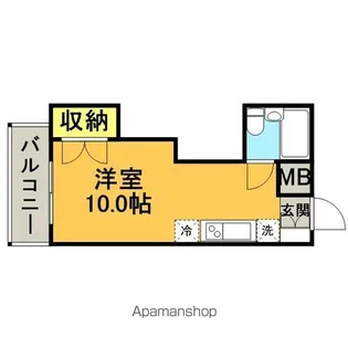あさともハイツ【3階】の間取り