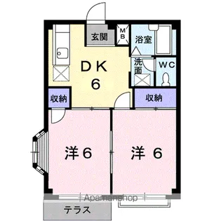 エルディムキムラ【1階】の間取り