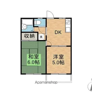 アークヒルズフクモト5【2階】の間取り