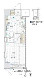 ベルグレードKAMEIDO【2階】の間取り