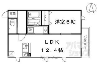 アザレ【202号室】の間取り