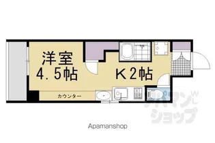 DETOMー1烏丸二条【607号室】の間取り