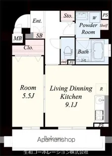 ココパーチェ新金岡【1階】の間取り