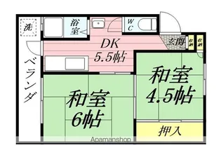千万アパート【ハ-11号室】の間取り