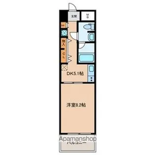新白島東亜ビル【12階】の間取り