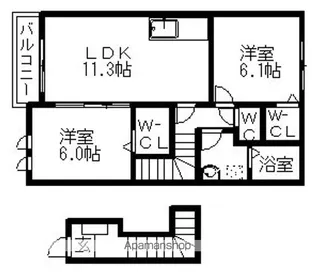 プリマヴェーラⅠ【2階】の間取り