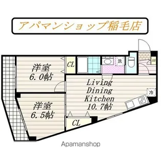 千葉県千葉市中央区新宿1丁目【マンション】の間取り