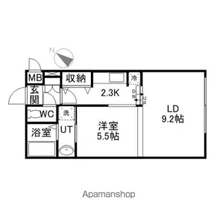 ポーザタウン当別NO−2【3階】の間取り
