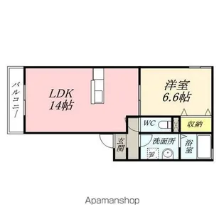 ラ・パルテール操山 弐番館【1階】の間取り
