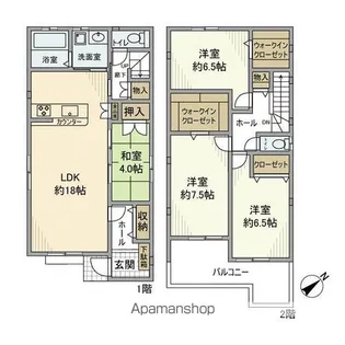 愛知県名古屋市守山区桜坂2丁目【一戸建】の間取り
