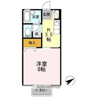 エクセルヤマ【2階】の間取り