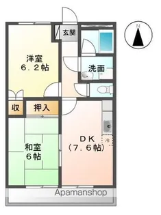 インタールナハイム【1階】の間取り
