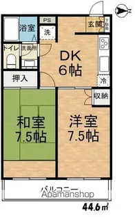 リヴィエール川舩【302号室】の間取り