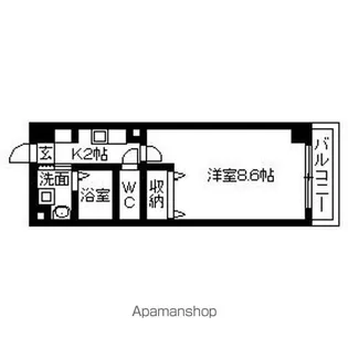 ロータス北花田【101号室号室】の間取り