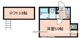 クリスタルコンフォート【102号室】の間取り