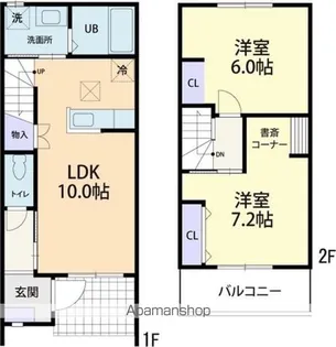 SUNNY COURT【105号室】の間取り