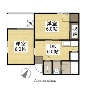 パッセナミキ【3階】の間取り