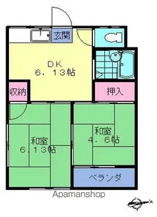 コーポみなみ【207号室】の間取り