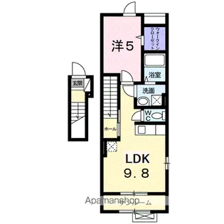 クローバー ハウス【2階】の間取り