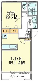 プランドール代々木【1階】の間取り