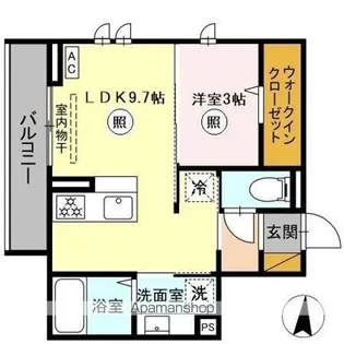 メゾングレイス【3階】の間取り