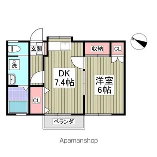 ハイツコスモス【2階】の間取り