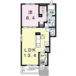 香川県高松市六条町【アパート】の間取り