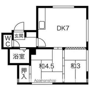 コーポ杉本【A号室】の間取り