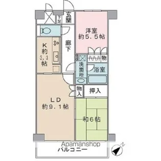 藤和シティホームズ荻窪駅前【2階】の間取り