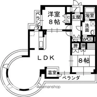 ニューハイツ・花水木【3階】の間取り