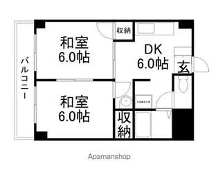 グランディール門田屋敷【7階】の間取り