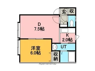 MILK HOUSE【107号室】の間取り