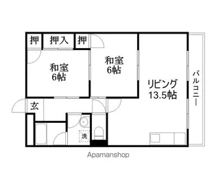 コーポラス無限Ⅰ【3階】の間取り