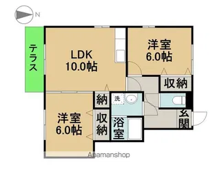 ラ・ピュセル B【1階】の間取り