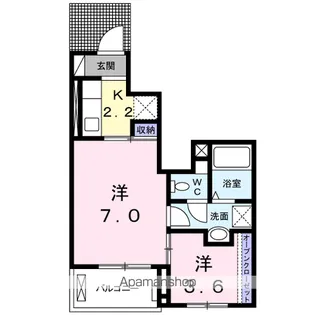 サンパティークⅡ【1階】の間取り