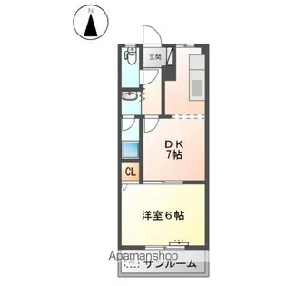 岐阜県本巣郡北方町柱本1丁目【アパート】の間取り