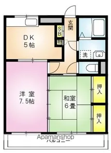 サンノーブル羽村一番館【1階】の間取り