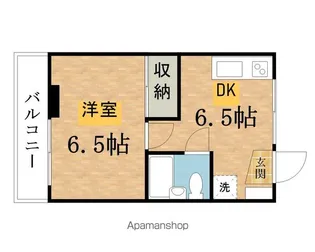 エヴィデンスKS【302号室】の間取り