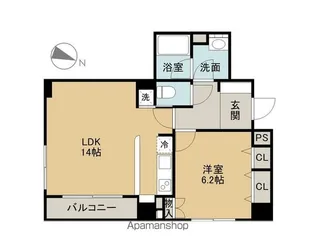 KDXレジデンス一番町【5階】の間取り