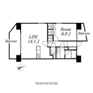 上前津ライズ【12階】の間取り