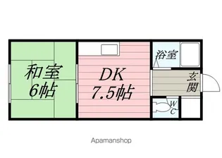 みかほマンション【16号室】の間取り