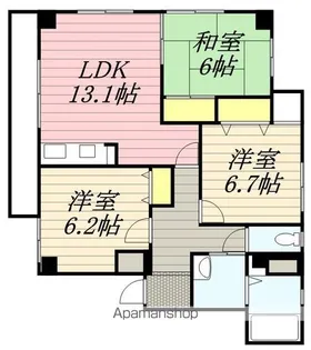 アゴラオーキッド藤崎【2階】の間取り