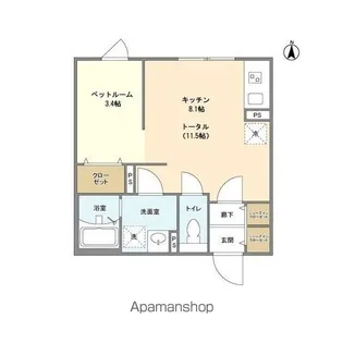 GVIVRE東別院【4階】の間取り