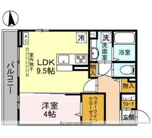 ミライフハウス栄町【3階】の間取り